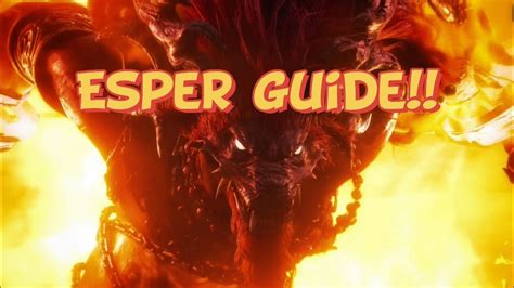 ffbe wotv esper guide.